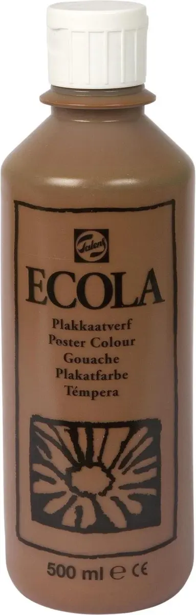 Talens Ecola Plakkaatverf Brown 500ml