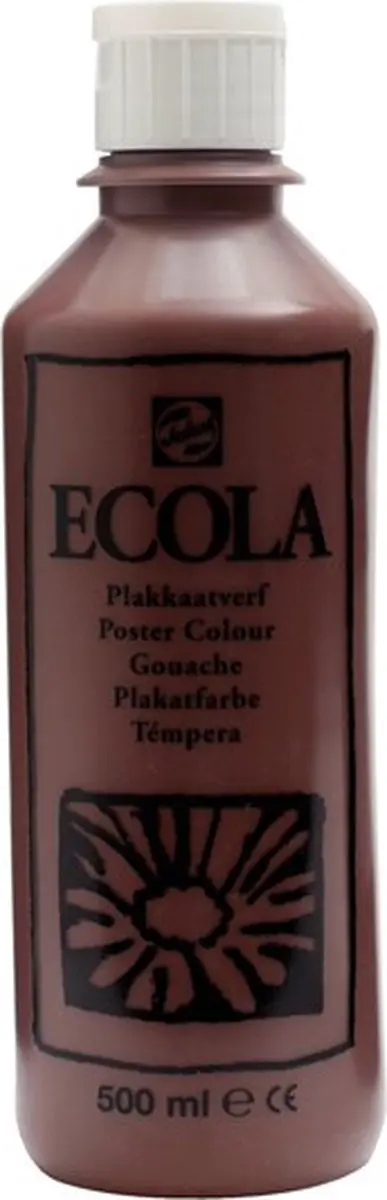Talens Ecola Plakkaatverf Brown 500ml