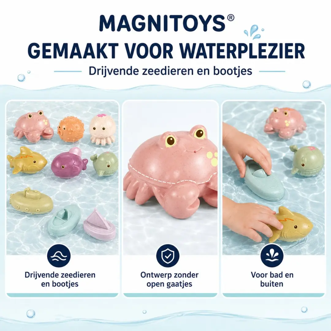 MagniToys Badspeelgoed 9 Stuks