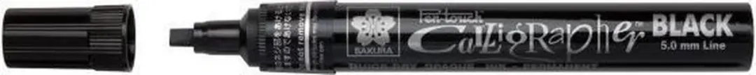 Sakura Pen Touch Kalligrafiepen 5mm - Zwart