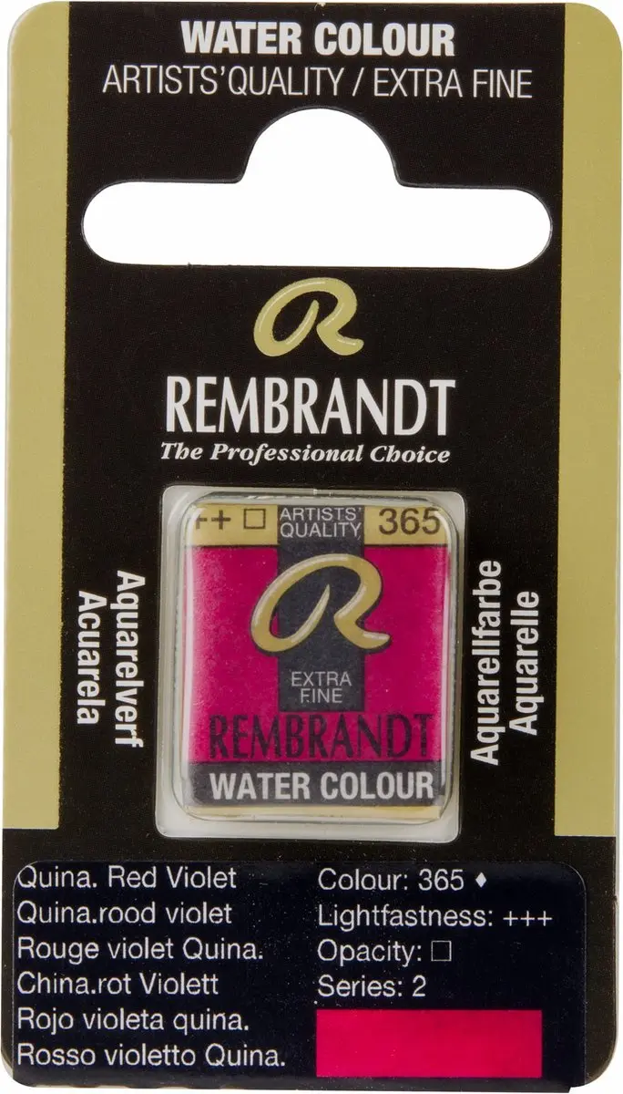 Rembrandt Waterverf Napje Quinacridone Red Violet 120 Stuks
