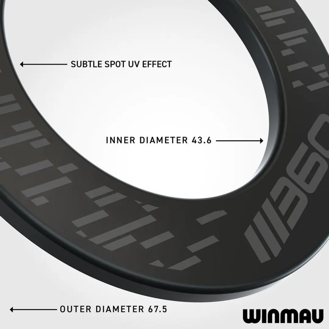 Winmau 360 Black Dart Surround - Grijs/Zwart