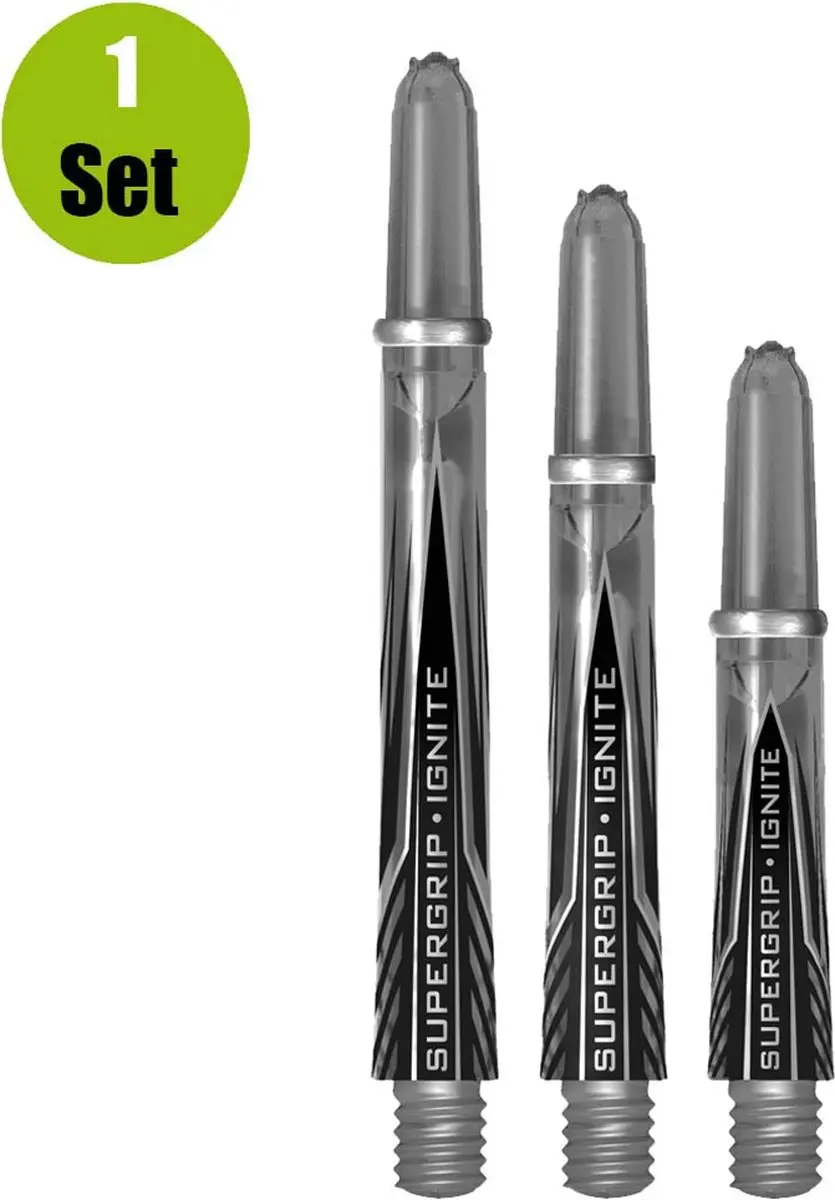 Harrows Supergrip Ignite Smokey Dart Shafts SH1027 - 3 Stuks