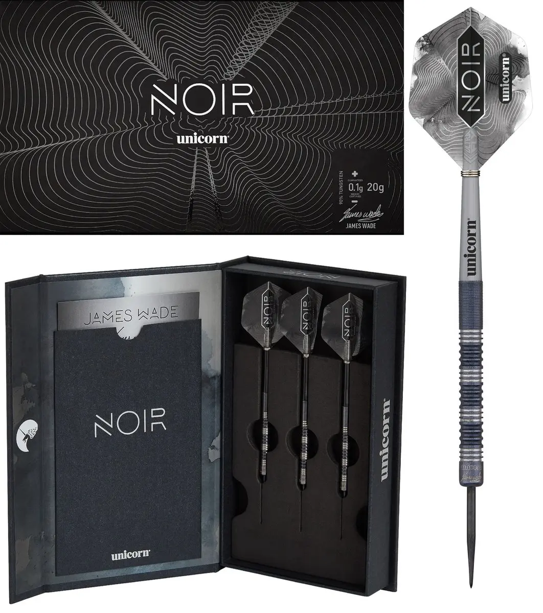 Unicorn James Wade Noir Dartpijlen 3 Stuks