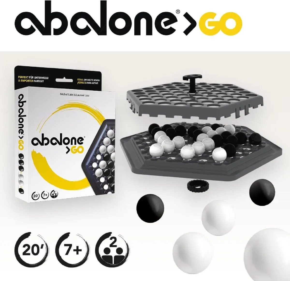 Asmodee Abalone Go Strategisch Bordspel - 2 Spelers