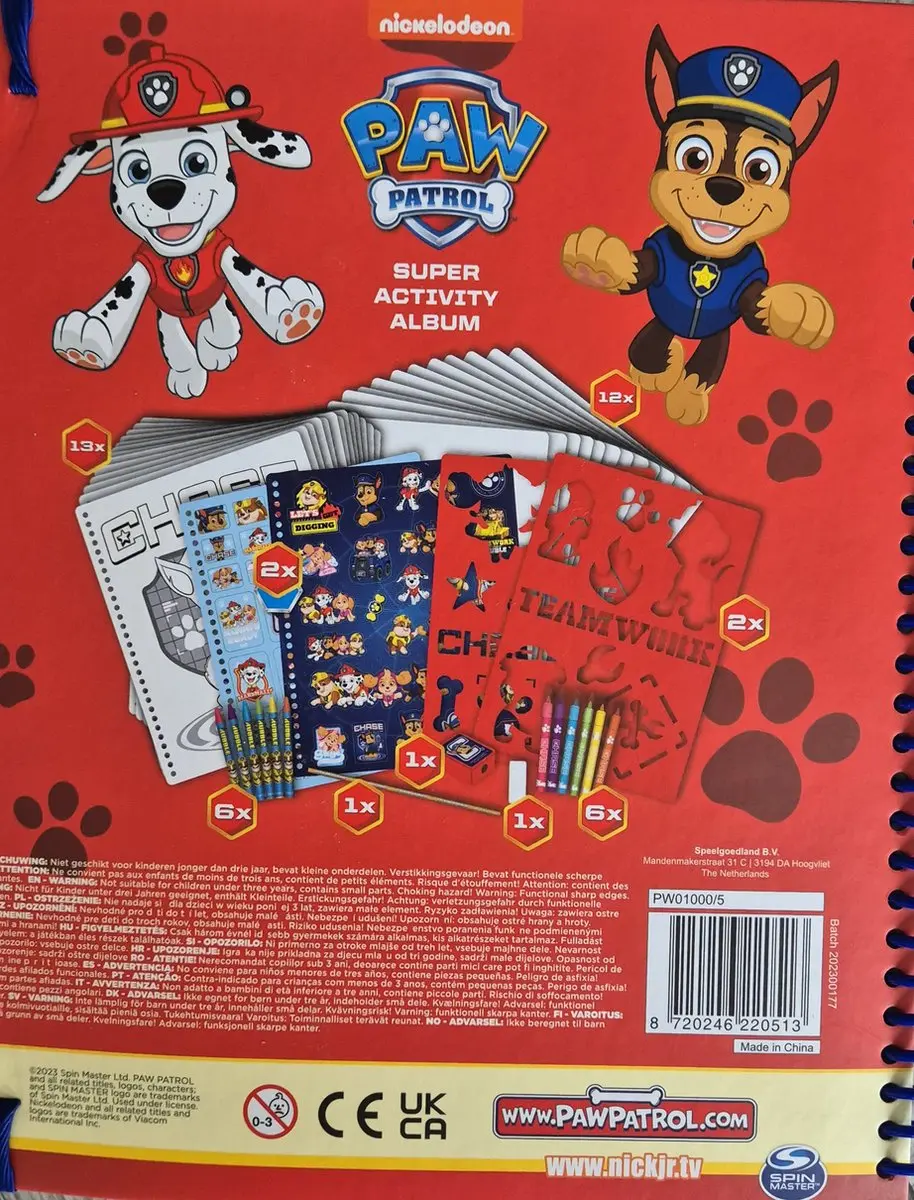PAW Patrol Creatief Album - Knutselset met stiften en stickers