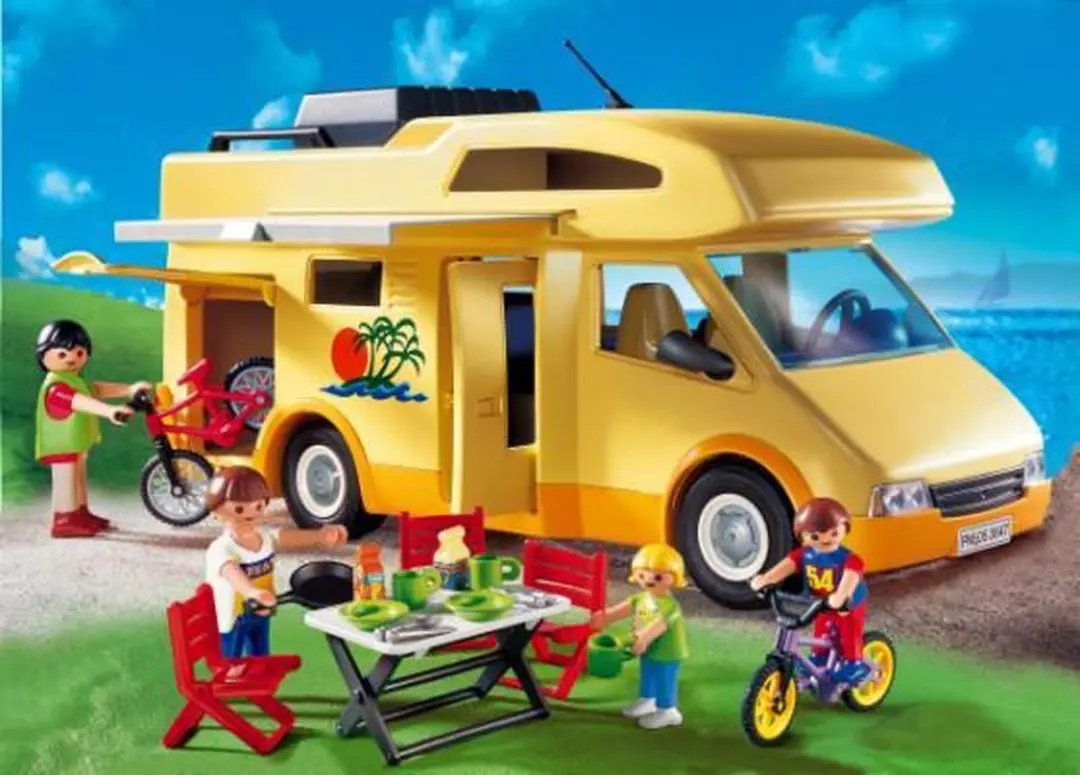 Playmobil Familie Kampeerwagen 3647 - Meerkleurig