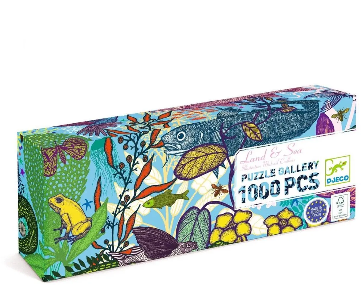 Djeco Land and Sea Puzzel 1000 Stuks - Multicolor - afbeelding 6 van 6