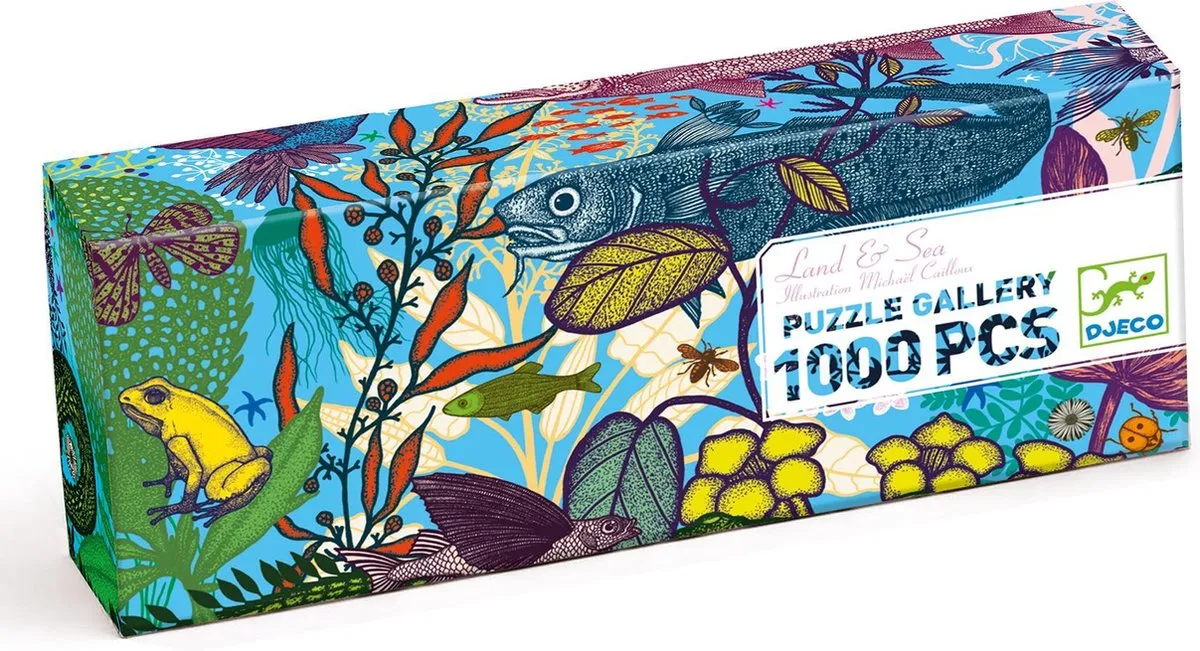 Djeco Land and Sea Puzzel 1000 Stuks - Multicolor