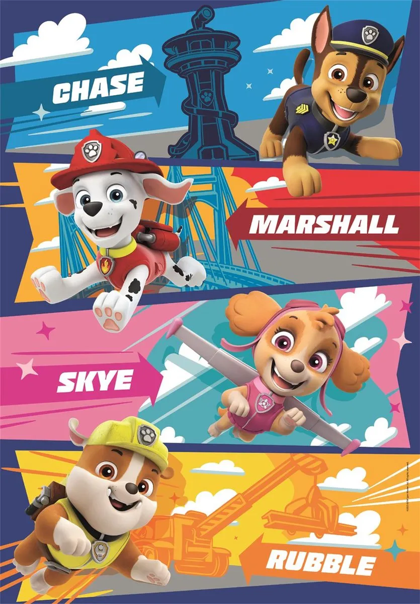 Clementoni Maxi Paw Patrol Puzzle 104 Stuks - Multicolor - afbeelding 2 van 5