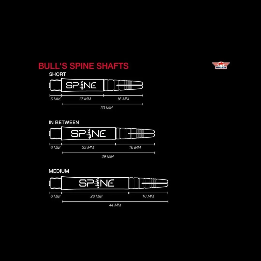 Bull's Spine Blue BU-55270 Dart Shafts - 3 Stuks