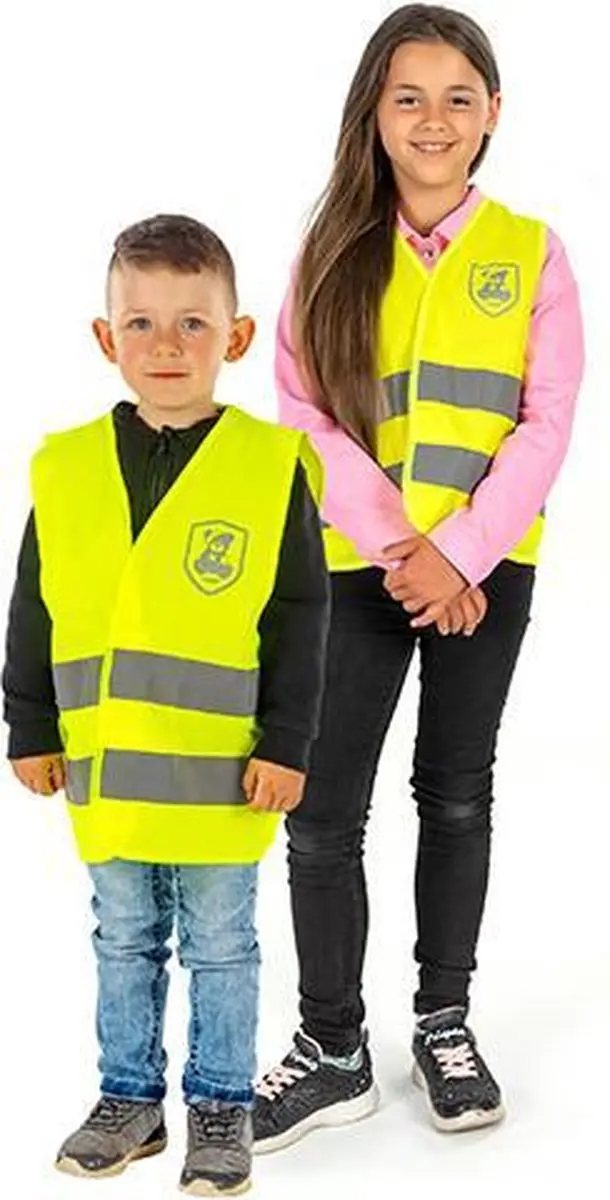 Reer Reflecterend Veiligheidsvestje Kind Geel - Maat 3-6 jaar