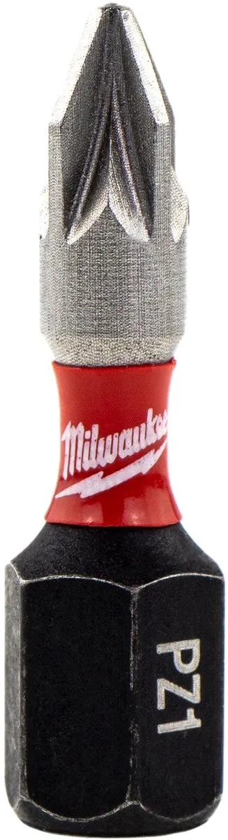 Milwaukee Shockwave Impact Duty PZ1 Schroefbits 25mm - 25 Stuks - afbeelding 2 van 6