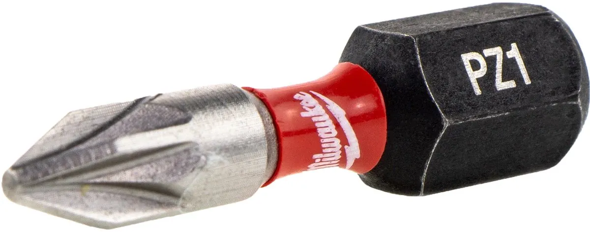 Milwaukee Shockwave Impact Duty PZ1 Schroefbits 25mm - 25 Stuks - afbeelding 6 van 6