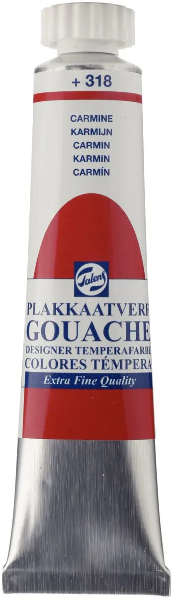 Talens Plakkaatverf Gouache Extra Fine Karmijn 20ml