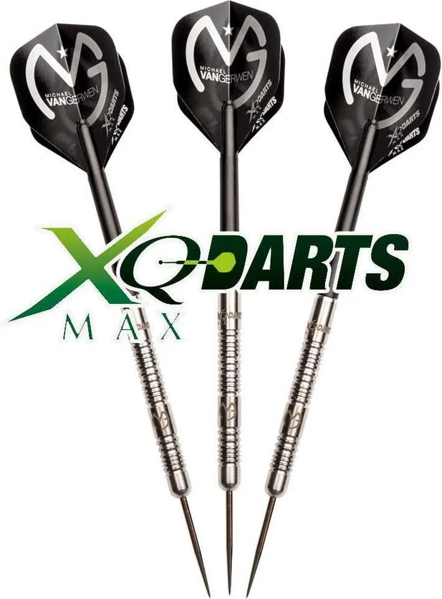 XQMax Darts QD1000020 - 3 Stuks - Zwart/Grijs