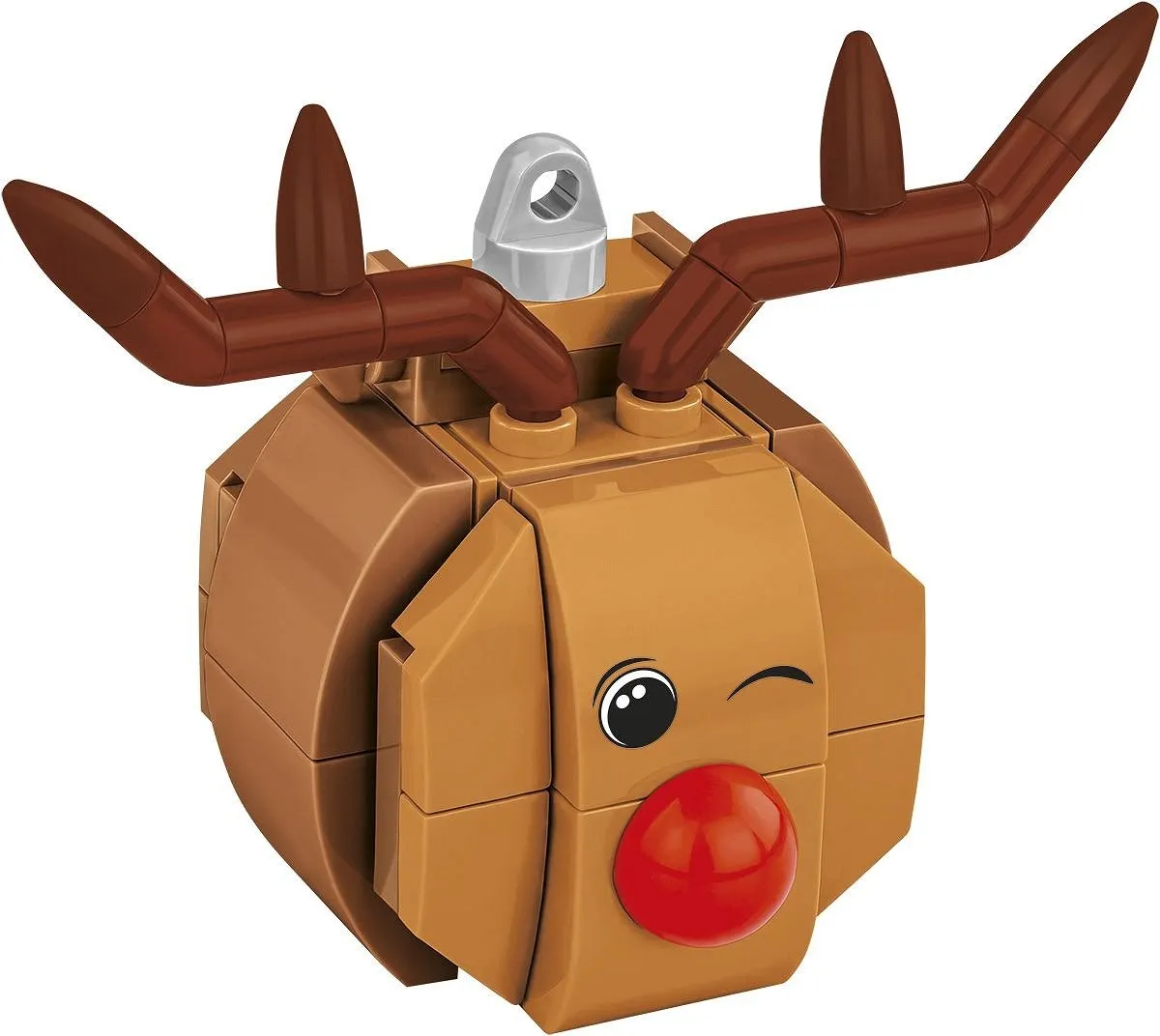 Cobi Kerstboomdecoratie Rendier met rode neus COBI-20014 - 67 Onderdelen