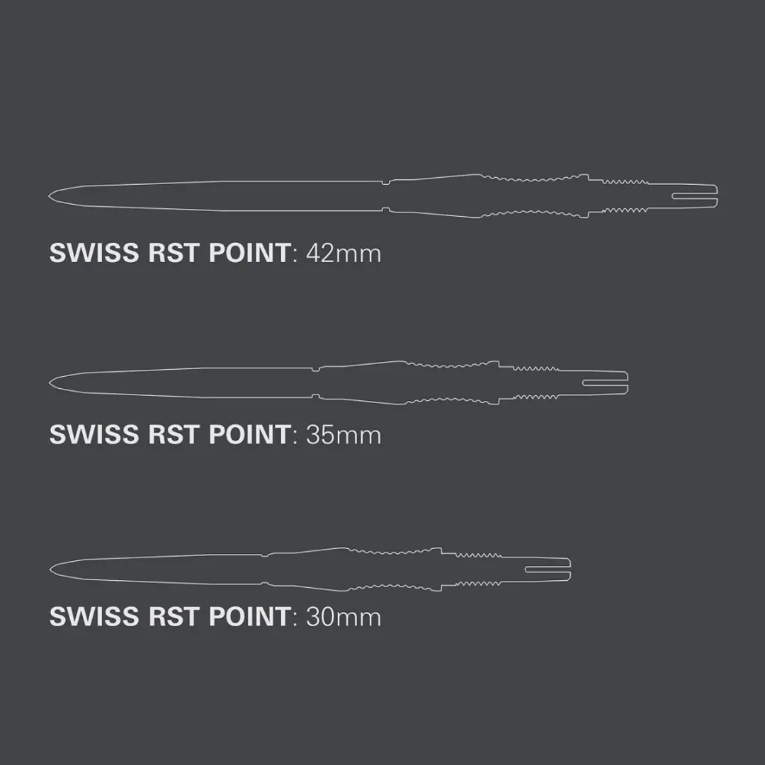 Target Swiss Points RST Gold 30mm - 3 Stuks