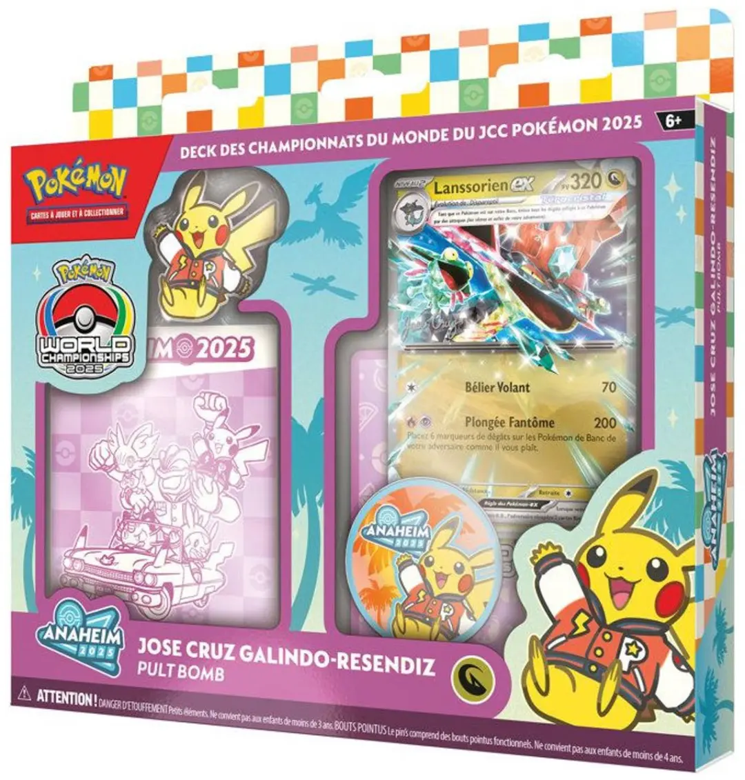Pokémon TCG World Championships 2025 Anaheim Pult Bomb Lanssorien ex Deck - Frans