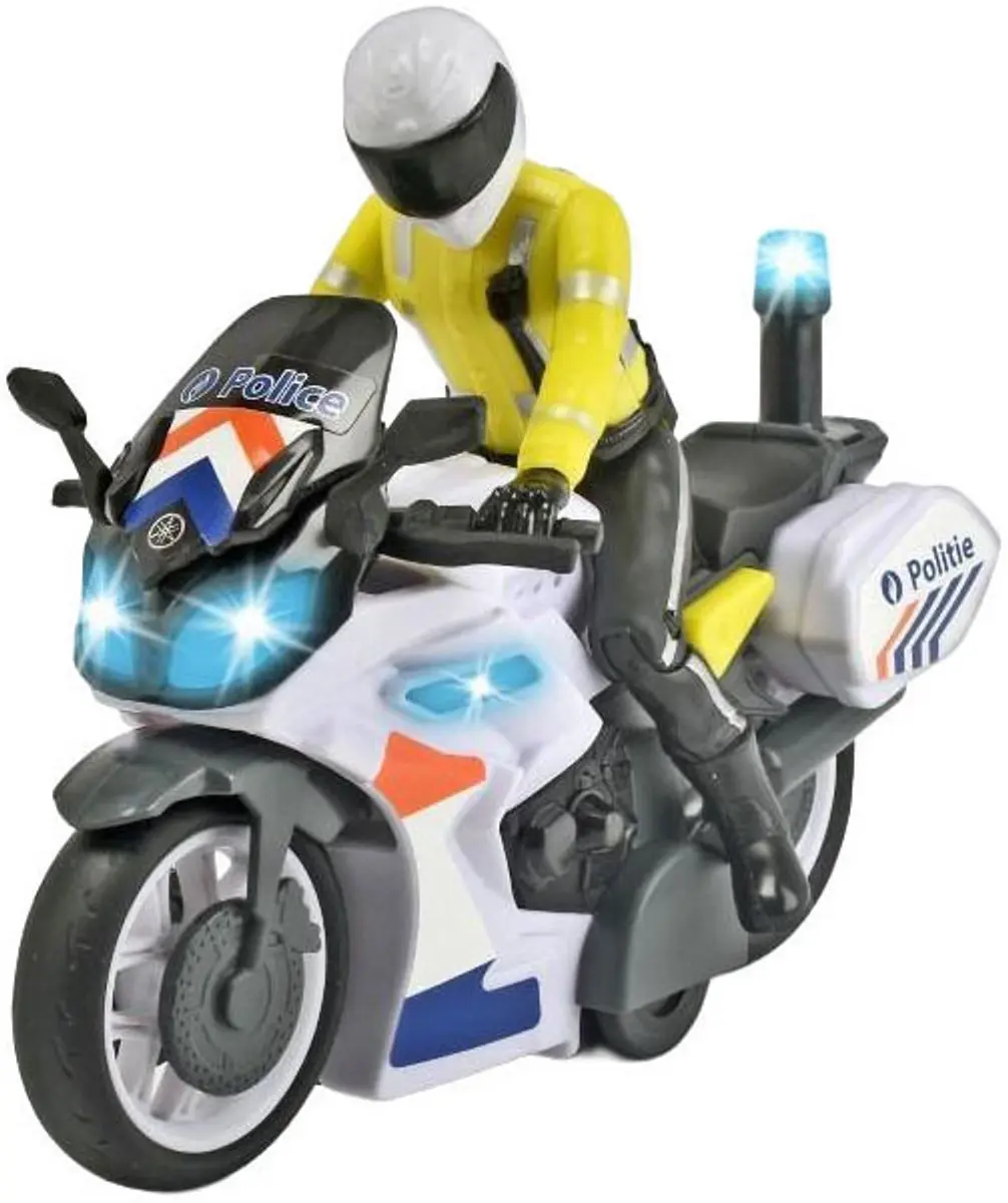 Dickie Toys Politie Motor 203712018014 - Licht & Geluid - 17cm