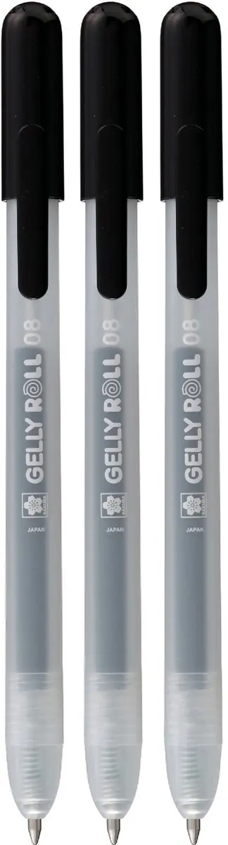 Sakura Gelly Roll Retractable Classic Set 3 - Zwart