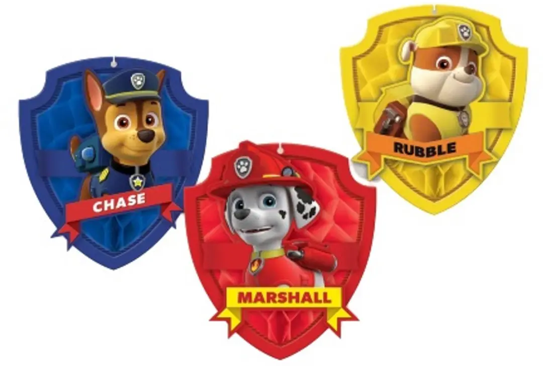 PAW Patrol Honeycomb Feestdecoratie 17cm