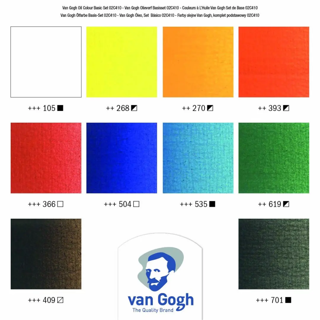 Van Gogh Olieverf Basisset 10x20ml - Assorti - afbeelding 6 van 6