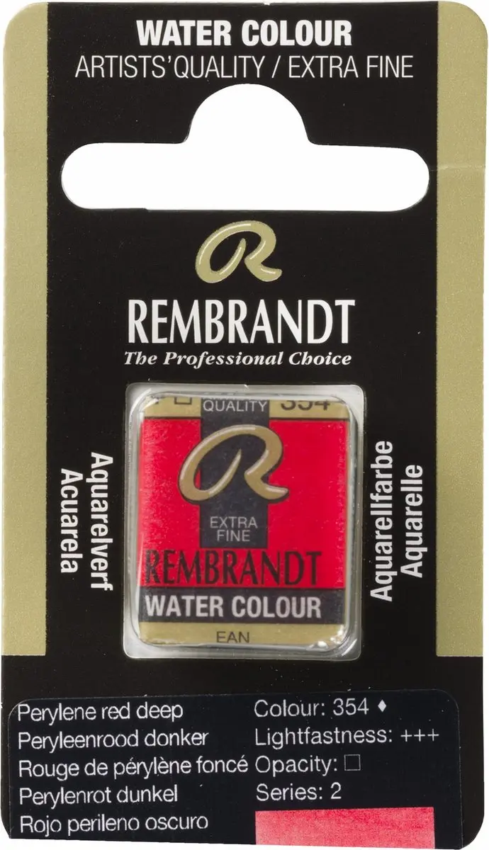 Rembrandt Waterverf Napje Perylene Red Deep 354