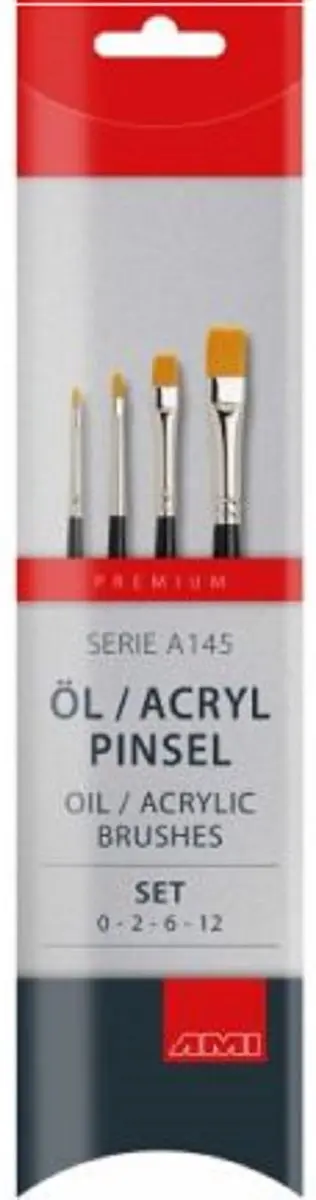 Talens Olie-Acrylverfpenseel A145 Set