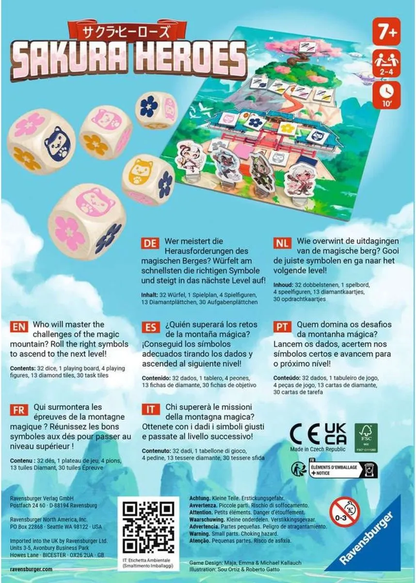 Ravensburger Sakura Heroes Bordspel 20957 - 2-8 Spelers