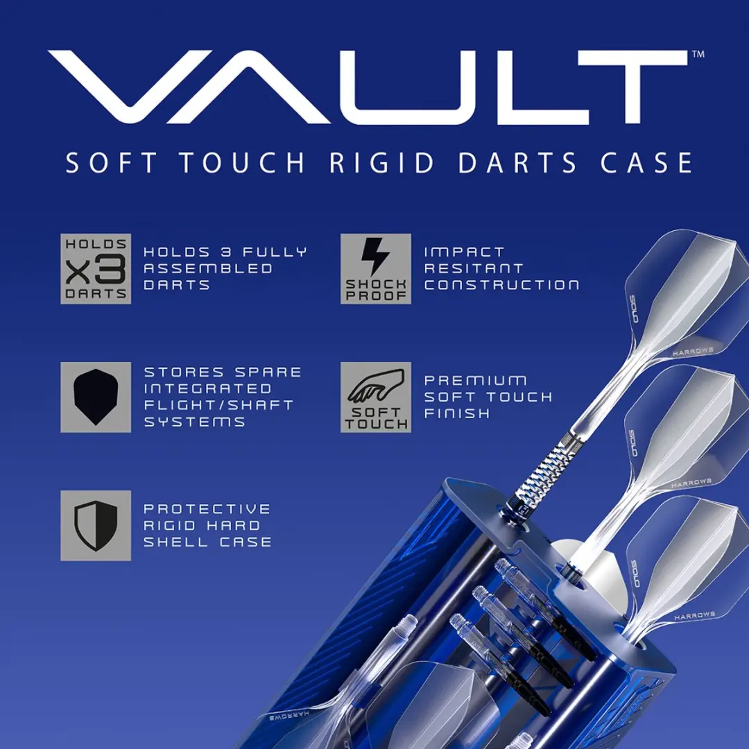 Harrows Vault Dart Case 192430 - Blauw