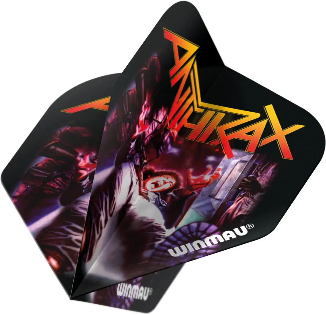 Winmau Rock Legends Anthrax Dart Flights - 3 Stuks - Zwart