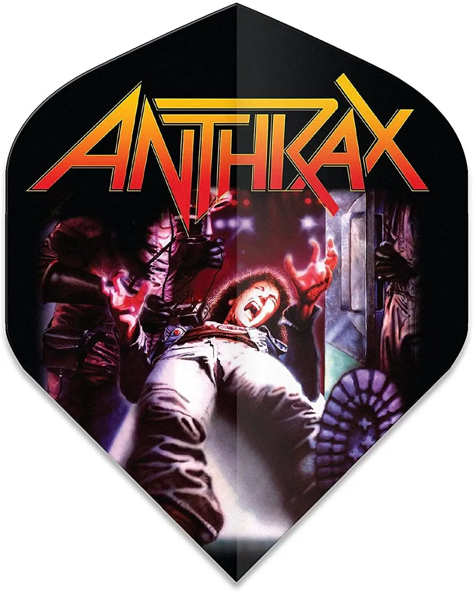 Winmau Rock Legends Anthrax Dart Flights - 3 Stuks - Zwart