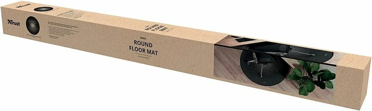 Trust Mika Ronde Vloermat 117cm - Zwart