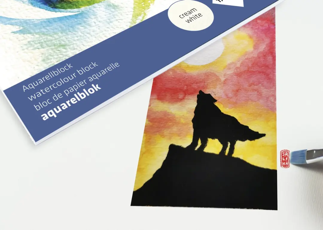 Kangaro Aquarelpapier A2 300g - 12 Vel - Roomwit