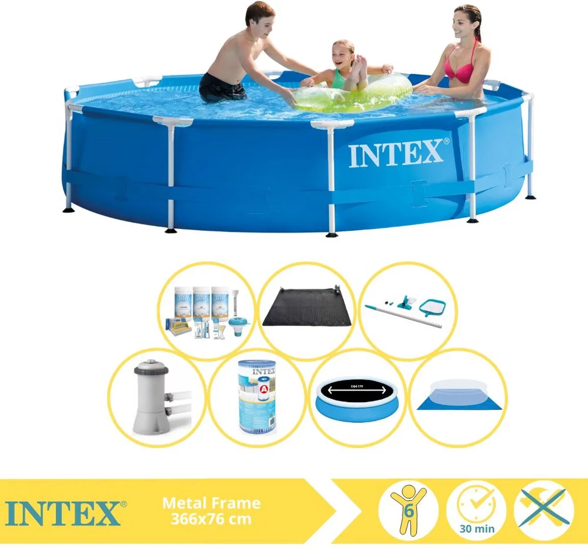Intex Metal Frame Zwembad 366x76cm