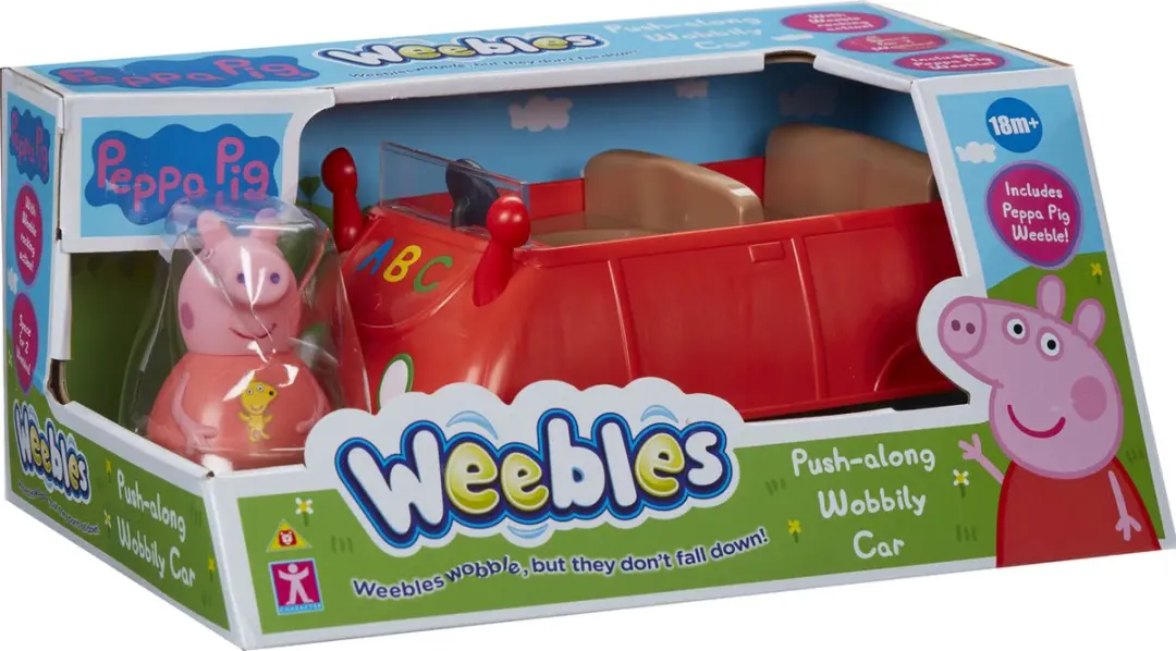 Peppa Pig Weebles Rode Auto - 37905