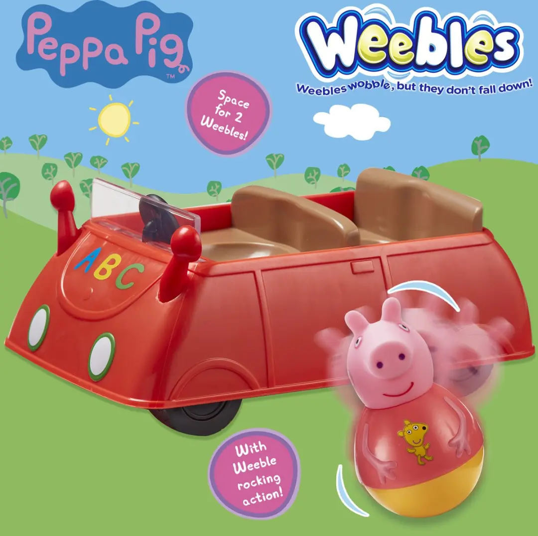 Peppa Pig Weebles Rode Auto - 37905