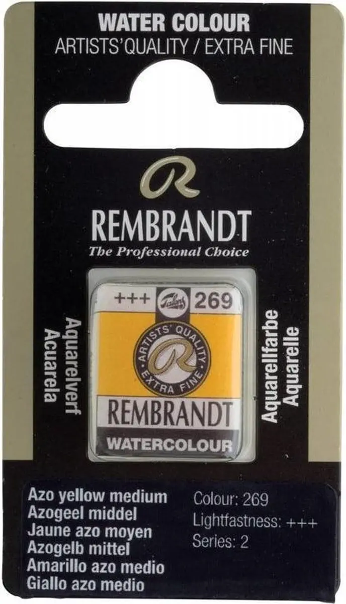 Rembrandt Waterverf Napje Azo Yellow Medium 10g