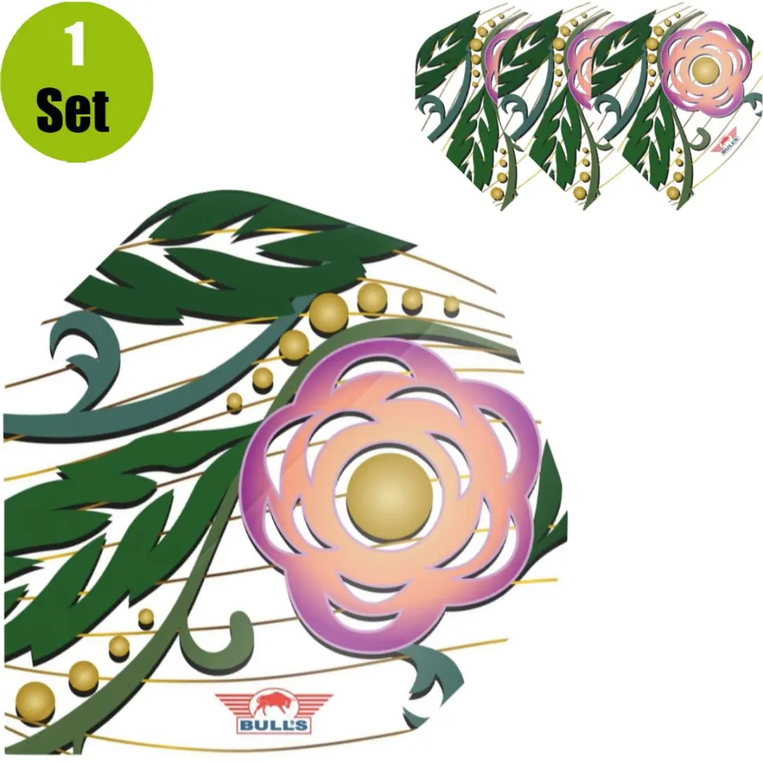 Bull's Powerflite S100 Flora Camil Dart Flights - Multi