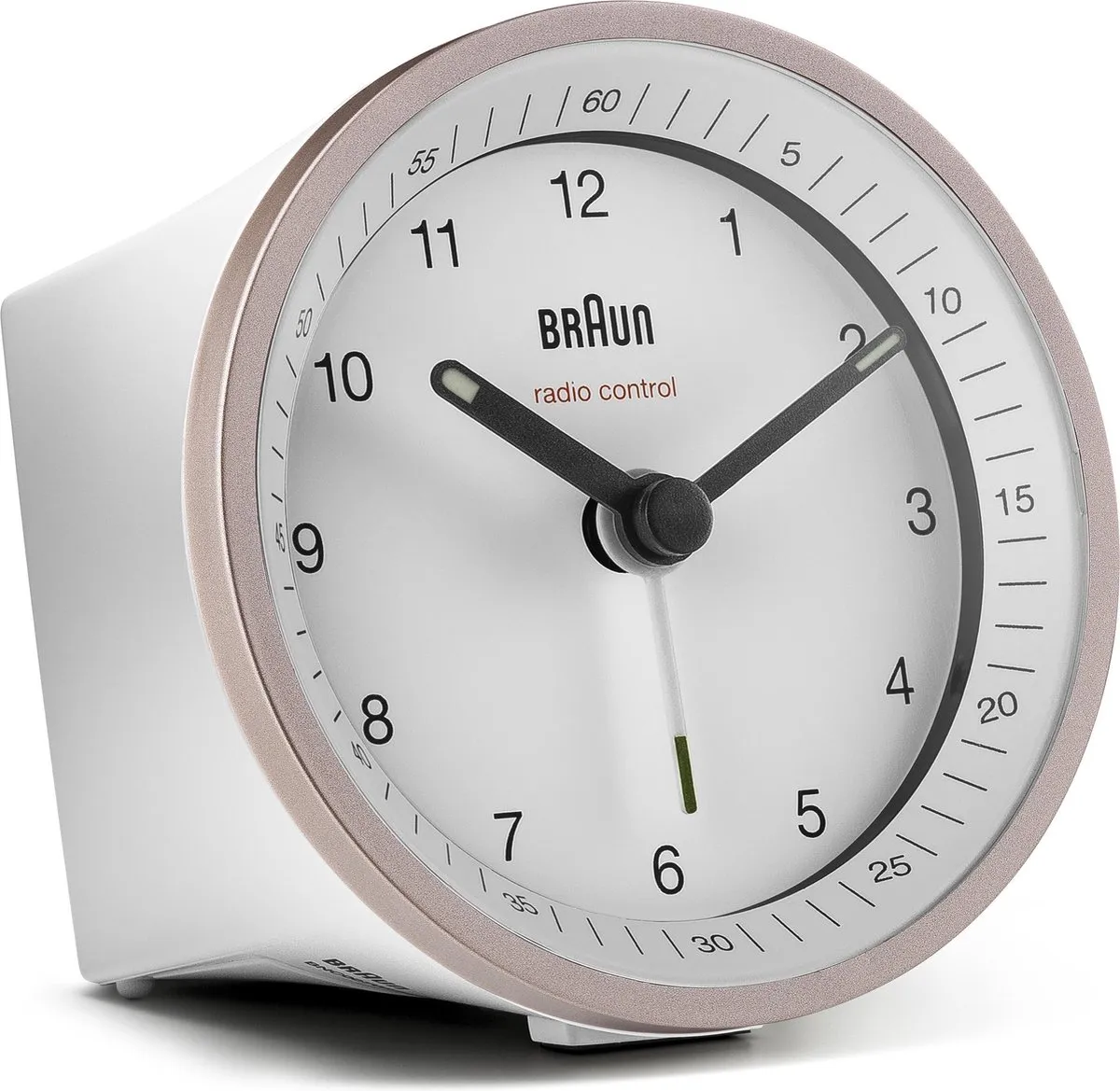 Braun BC07PW-DCF Wekker - Analoog Radiogestuurd 8cm - Wit Roze - afbeelding 6 van 6