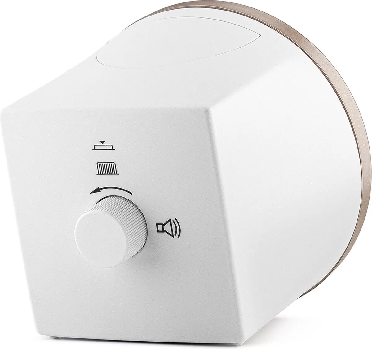 Braun BC07PW-DCF Wekker - Analoog Radiogestuurd 8cm - Wit Roze