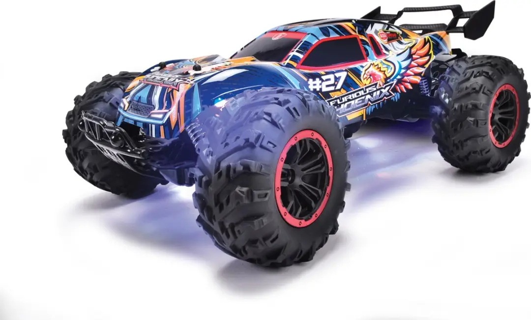 Dickie Toys Rc Furious Phoenix Racewagen 201108003 - Blauw/Oranje/Zwart