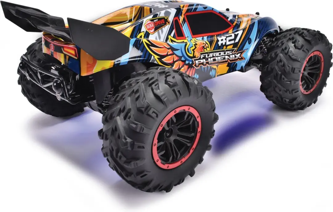 Dickie Toys Rc Furious Phoenix Racewagen 201108003 - Blauw/Oranje/Zwart