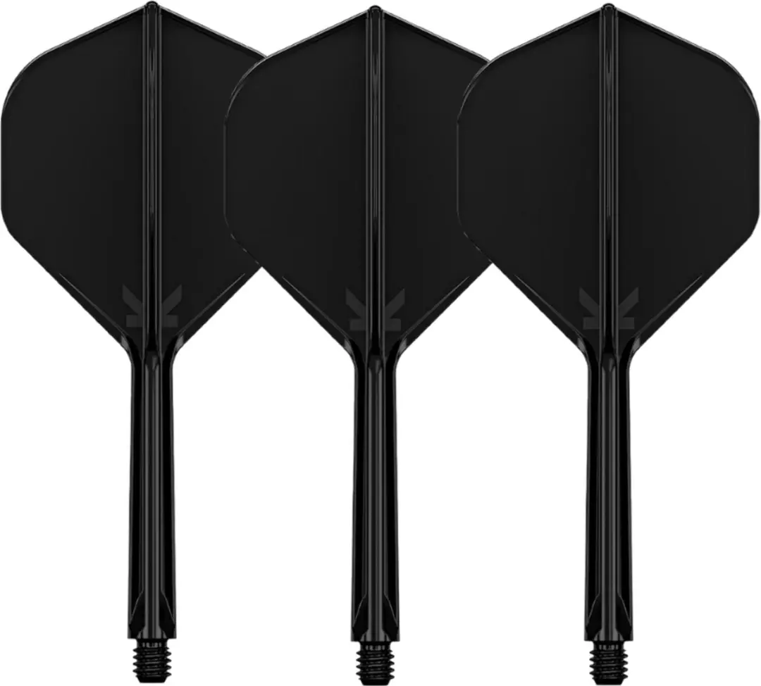 Target K-Flex Black NO2 Dart Flights - Medium