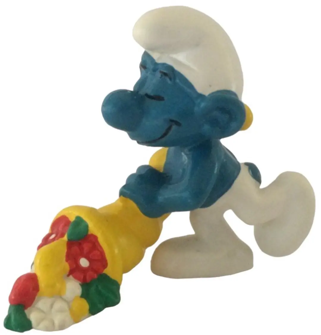 Schleich Smurf met Hoorn
