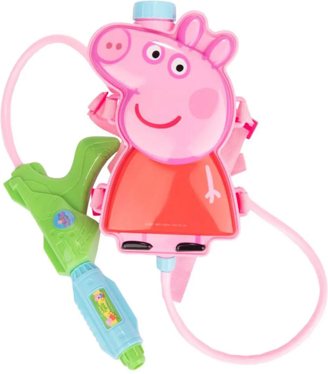 Peppa Pig Waterpistool Rugzak 1L - Meerkleurig