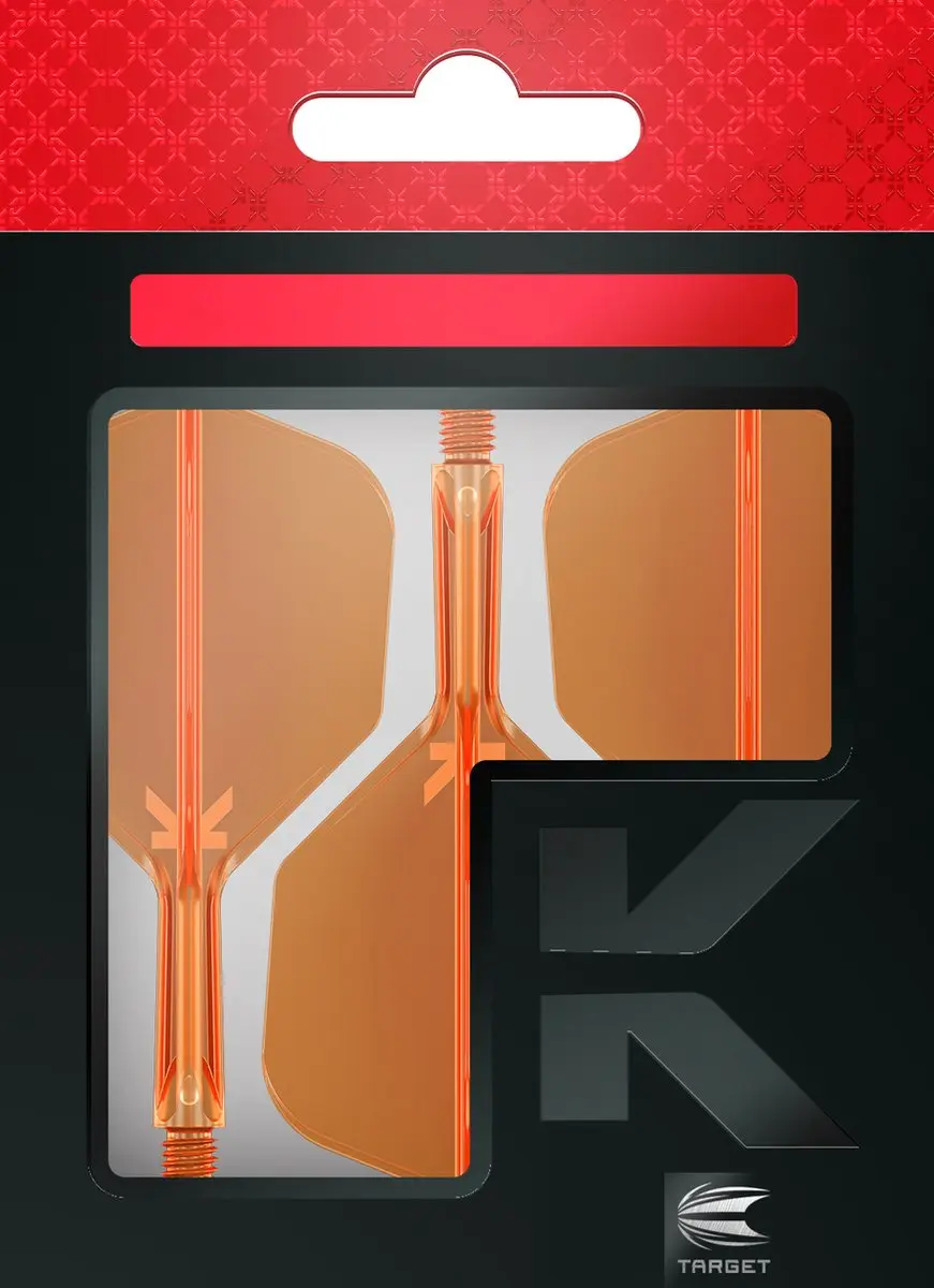 Target K-Flex NO6 Dart Flights - 3 Stuks - Neon Oranje