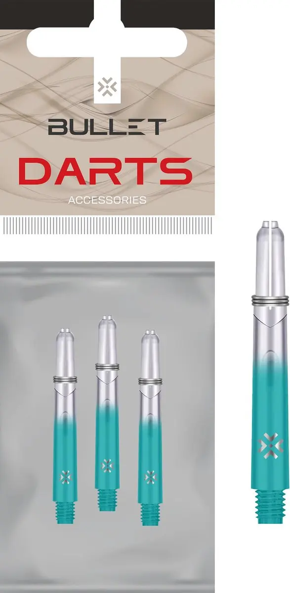 Bullet Shafts 41mm Blauw - 3 Stuks