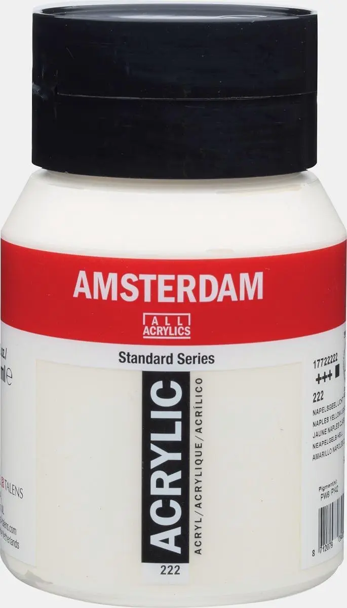 Amsterdam Standard Acrylverf 500ml - 222 Napelsgeel Licht